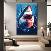 Shark in The Sea Paint by Numbers